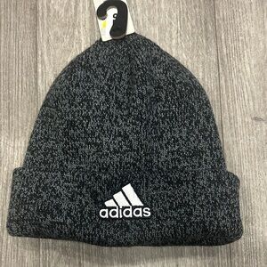 Adidas Mens Charcoal Knit Beanie